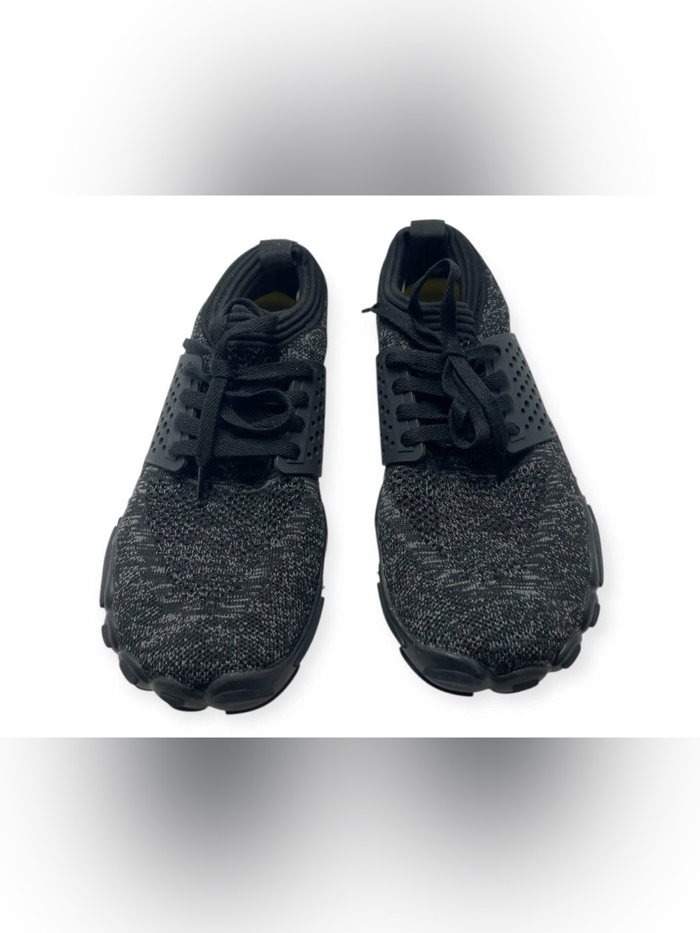 Sports Womens Sneaker Water Shoe Black Mesh Slip On Laces Round Toe EU 40 Size 9